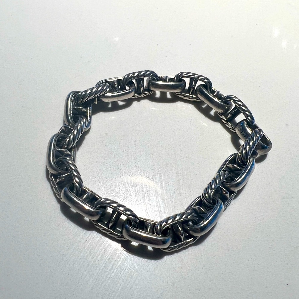David Yurman Nautical Link Men’s Bracelet - sterling